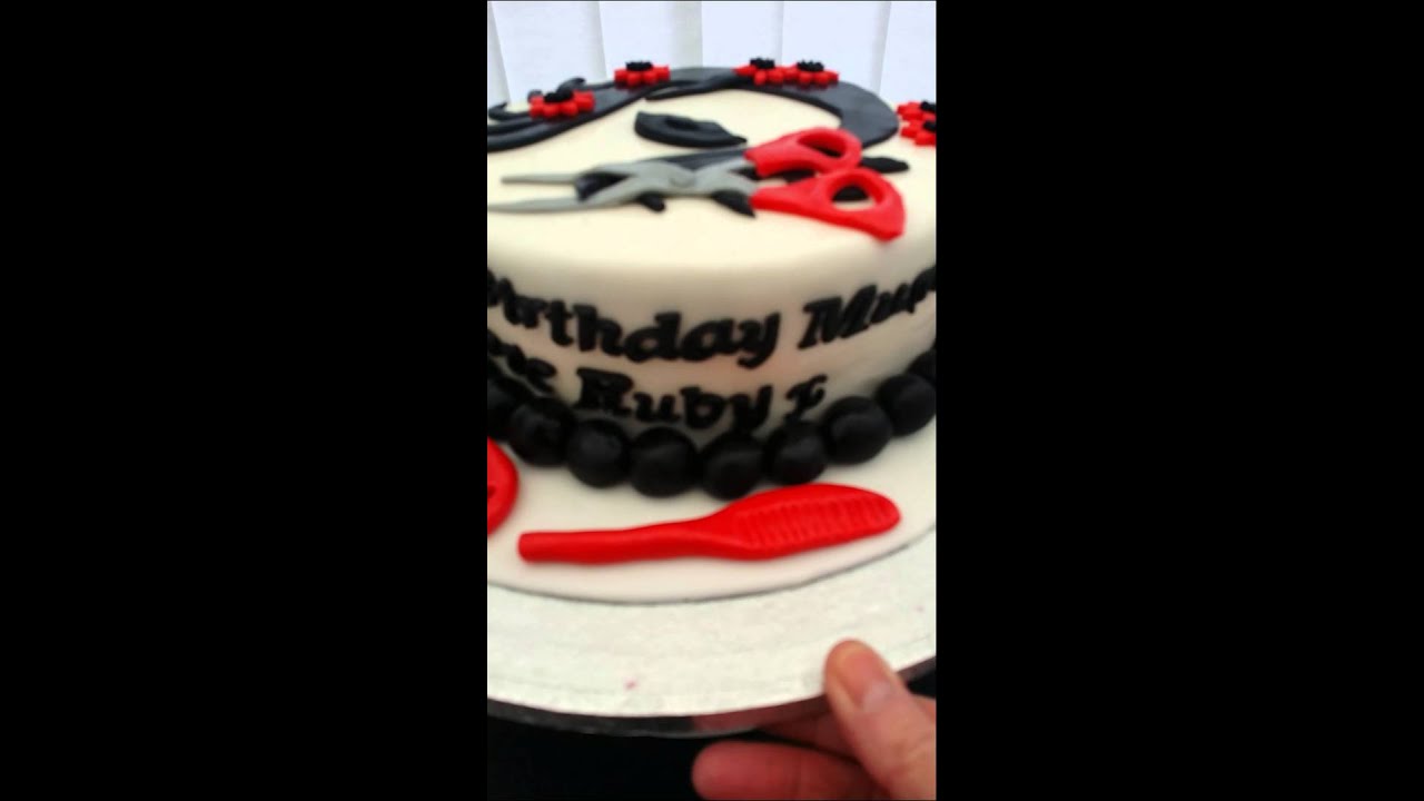 Hairdresser Cake Youtube