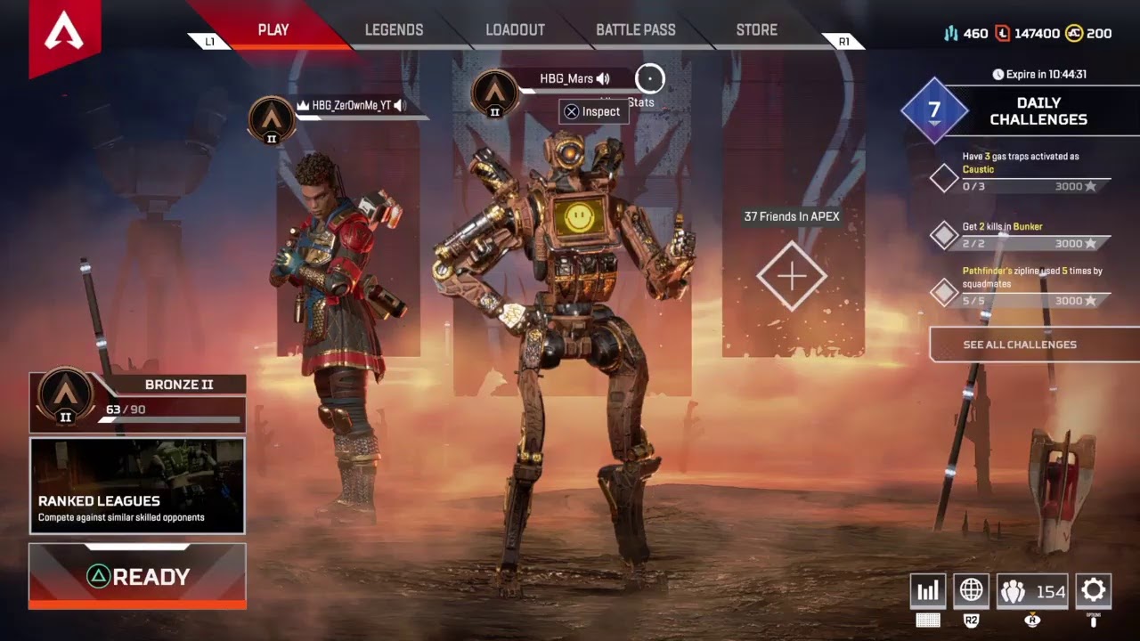 Apex legends season2 7k+Kills and 200+Wins HBG on TOP