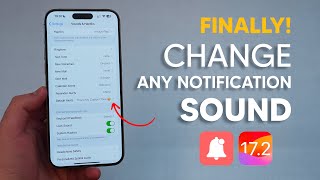 FINALLY! How To Change Any Notification Sound on your iPhone! (iOS 17.2)