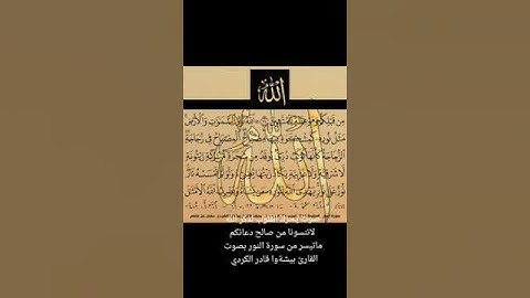 ماتيسر من سورة(النور)القارئ بيشةوا قادر الكردي ،@ahmadamer23