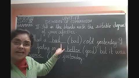 Class IV English 05-12-2020 by Mrs Nandini Singh Grammar