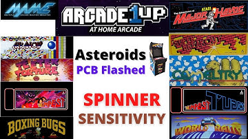 Arcade1UP - Asteroids Flashed PCB - Spinner Sensitivity Settings