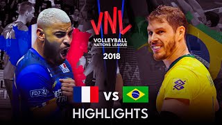 HISTORICAL MATCH | FRANCE vs BRAZIL | Men's VNL 2018