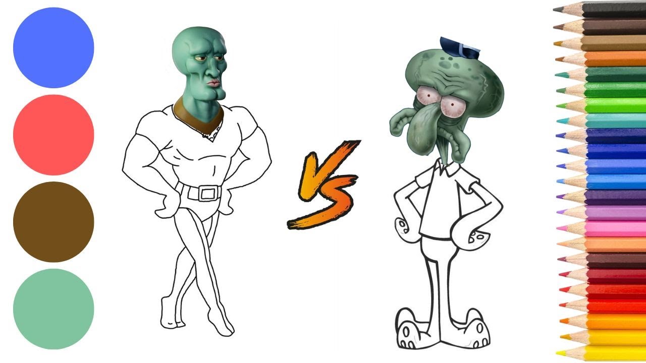 Drawing Handsome Squidward's Epic Transformation! 🎨 | Spongebobs
