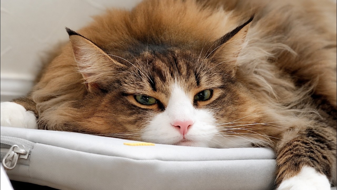 「まだ寝たくない！」遊びたくて仕方ないデカ猫の行動が可愛すぎました…