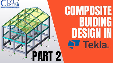 Tekla | Tekla Structural Designer | RCC + Steel Building Design | Complete Building Design, Part-2