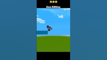 Bridging in Minecraft Java Vs Bedrock🤯 #shorts