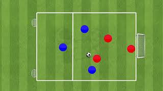 3v2 attacking drill