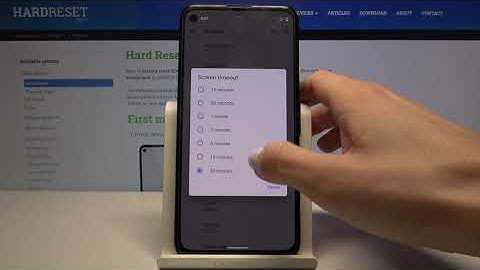 How to Change Screen Timeout on GOOGLE Pixel 4A - Adjust Screen Timeout