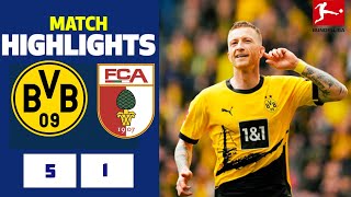 Borussia Dortmund vs Augsburg (5-1) Höhepunkte | Bundesliga | BVB - Stuttgart | Moukoko, Reus Tor