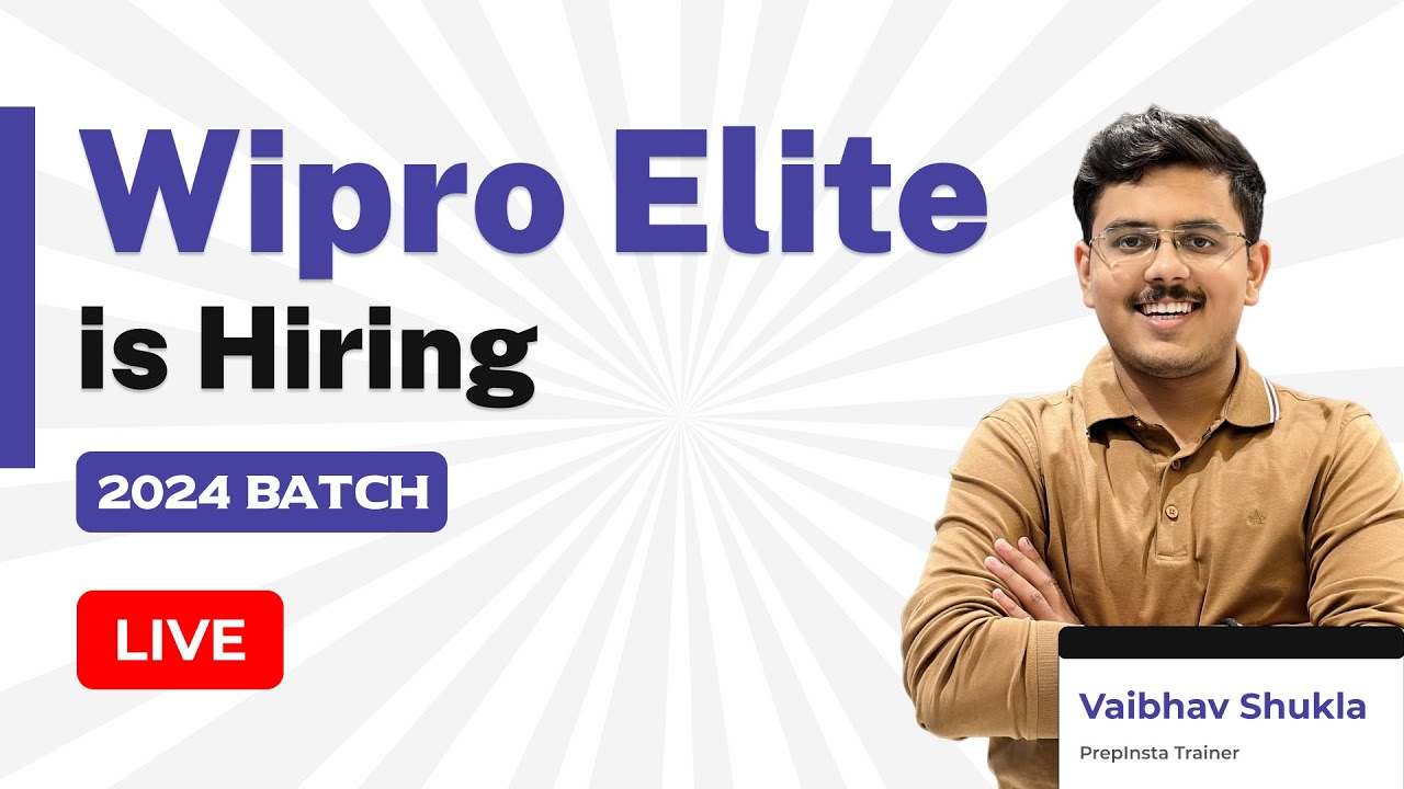Wipro ELITE Hiring Announced | Mega Off Campus Hiring for 2024 Batch ...