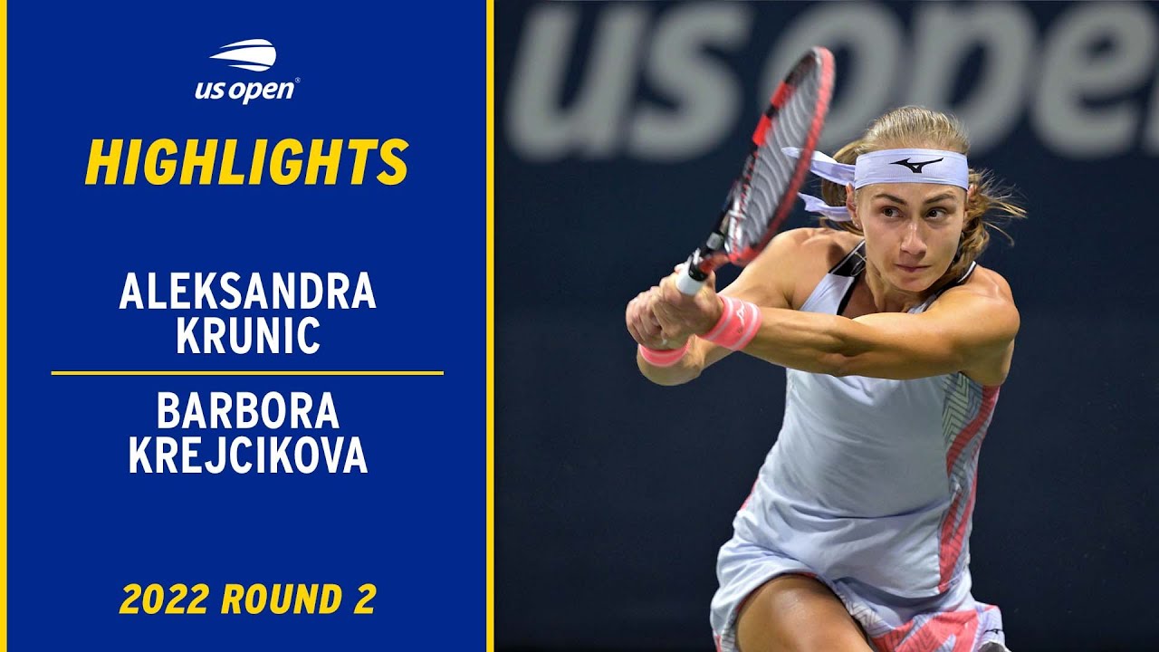 Aleksandra Krunic vs. Barbora Krejcikova Highlights | 2022 US Open Round 2  - YouTube