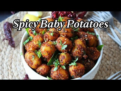 Spicy Baby Potatoes Recipe by Archana's Kitchen