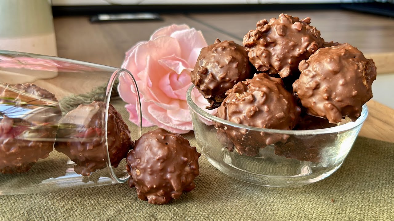 NAJBOLJE FERRERO BOMBICE IKADA ❤️ ORIGINALAN UKUS OD SAMO 3 SASTOJKA❗️HomeMade Ferrero Rocher