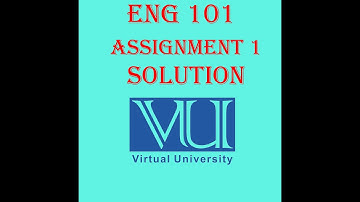 Eng101 assignment 1 Solution 2022 | VU eng101 Assignment