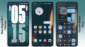 3 New HyperOS 2 control centre Themes for Xiaomi,Redmi,Poco | 3 Best HyperOS 2 Themes