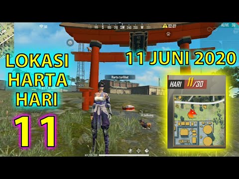 LOKASI HARTA KARUN FREE FIRE HARI KE 11 ELITE PASS SEASON ...