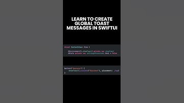 Building Global Toast Messages in SwiftUI Using Environment & View Modifiers