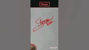 Signature your name Shreya 😍👌#sign #calligraphy #viral #letter #calligraphy #youtubeshorts #shots