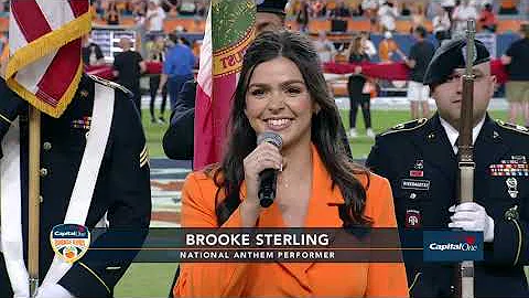Brooke Sterling Performs The National Anthem at Ca...