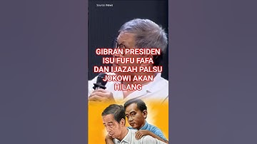 Rocky Gerung sebut isu FufuFafa dan Ijazah palsu Jokowi akan hilang jika Gibran jadi Presiden#shorts