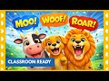 Kindergarten Animal Sounds Song | Recognize Sounds | Animal Song For Classrooms