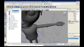 boy character rigging  hand IK control 17