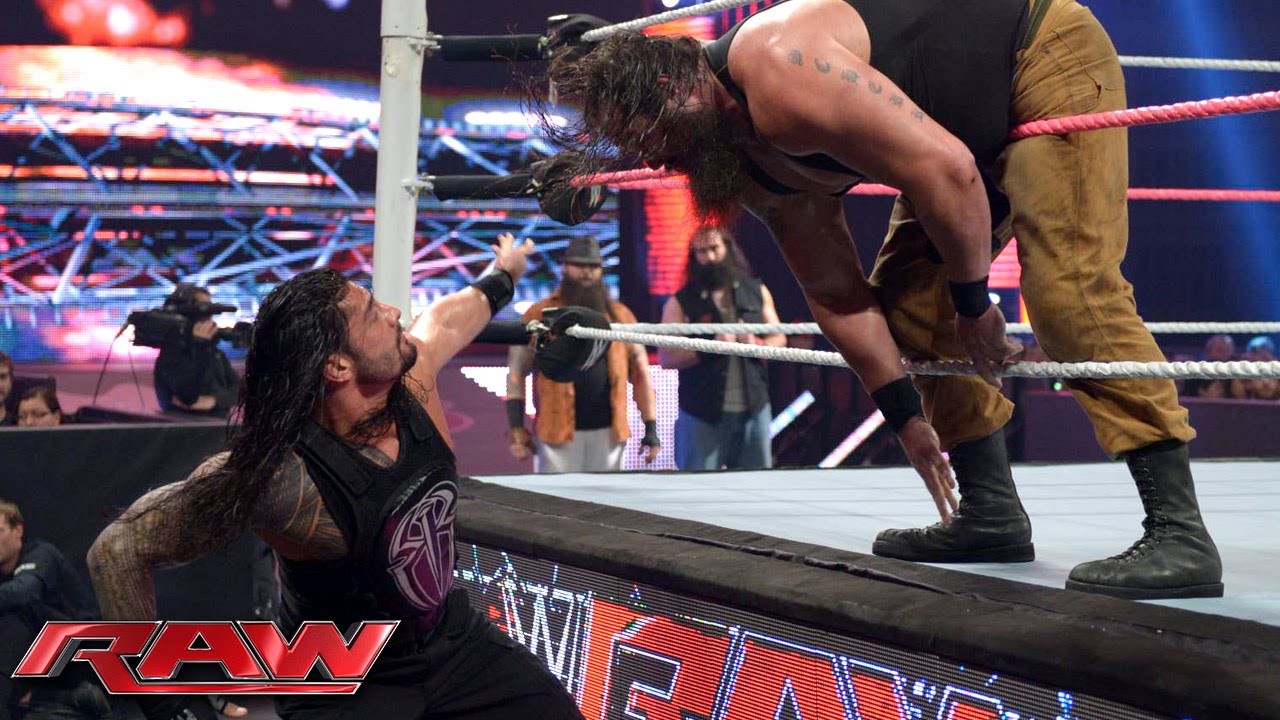 Roman Reigns Vs Braun Strowman Raw October 12 2015 Youtube