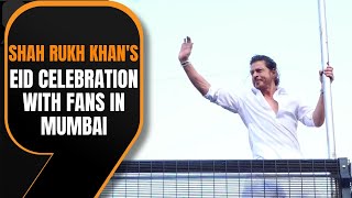 Shah Rukh Khan Celebrates Eid with Fans Outside Mumbai Residence | News9