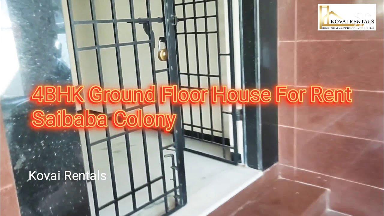 4BHK Ground Floor House For Rent In Saibaba Colony YouTube