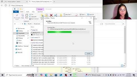 LABORATORY WORK 1...STEP BY STEP PROCESS OF INSTALLING THONNY 4.1.7 WITH LOCAL PYTHON 3...