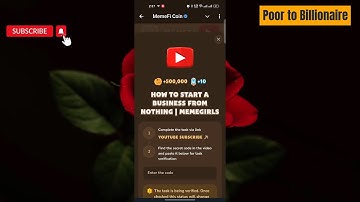 HOW TO START A BUSINESS FROM NOTHING | MEMEGIRLS CODE | How to Start a Business from Nothing Memefi