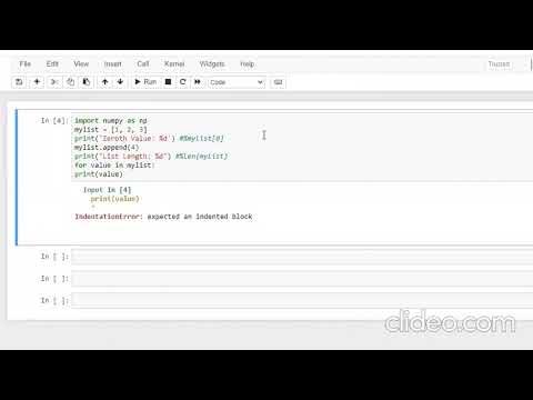 IndentationError expected an indented block problem in jupyter notebook ...