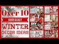 Over 10 Dollar Tree DIY Winter Decor Craft Ideas 2019 - Farmhouse, Woodland, Rustic And More