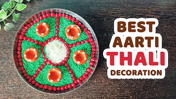 Navratri Pooja Thali Decoration Idea l DIY l Aarti Thali Decoration l Navratri/Ganpati/ Diwali