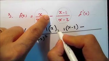 The First Derivative of the quotient of two Functions