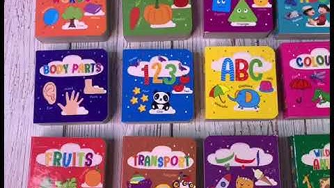 Baby Nest – My First Library 12 Board Book Block Set - Learning Library