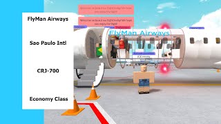 A Normal Flight. Flyman Airways Bombardier Crj-700 Flight