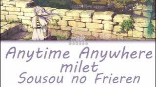 milet - Anytime Anywhere (Kan|Rom|Eng) Lyrics/歌詞