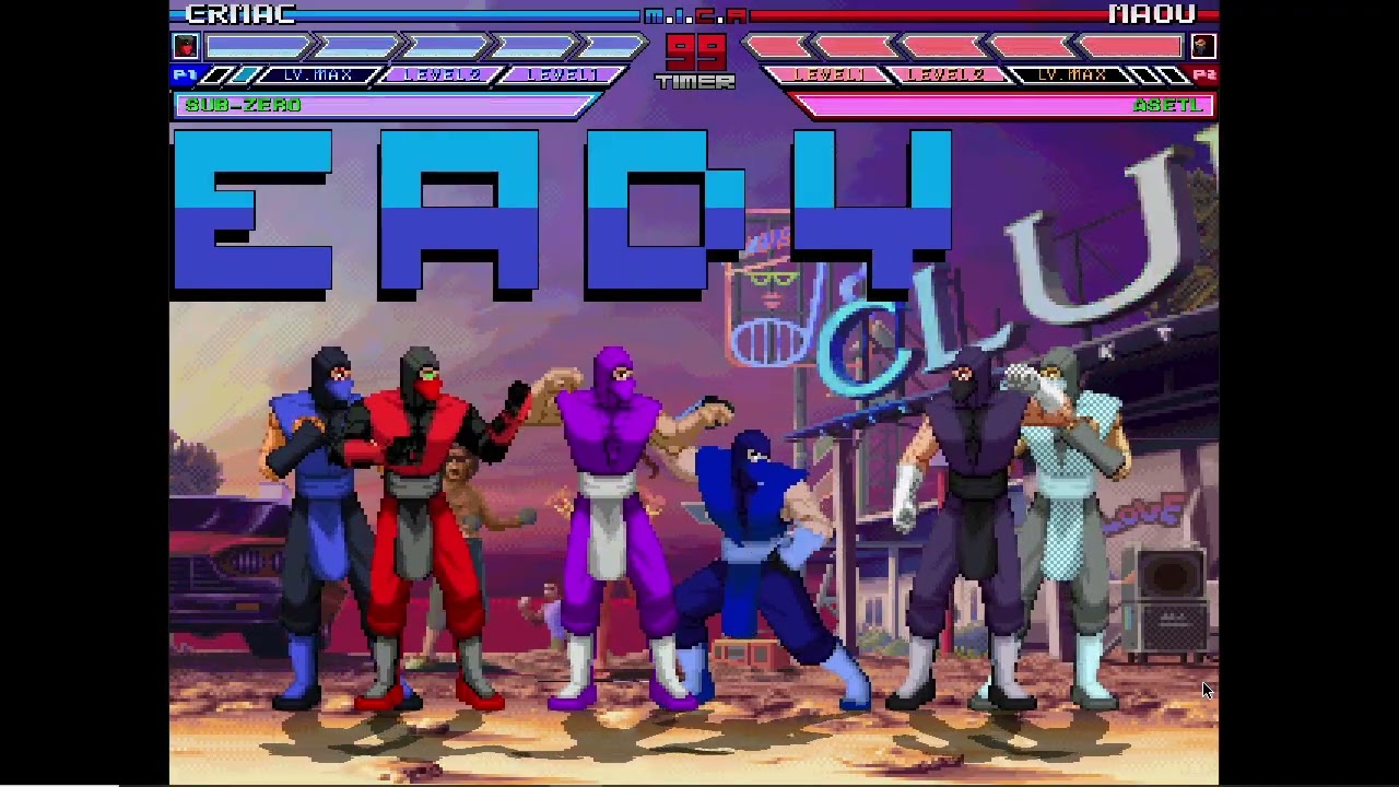 Karane MUGEN Battle #370: MK Ninjas vs MK Ninjas Edit