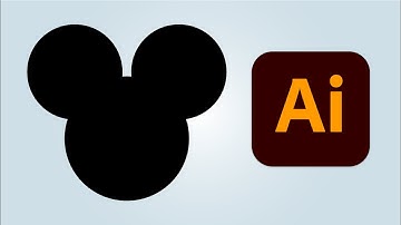 How to make simple Mickey Mouse head silhouette in Adobe Illustrator