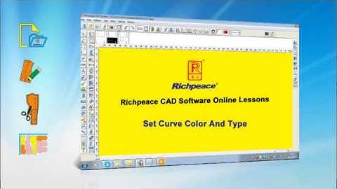 Richpeace CAD Software Online Lessons  ---Tip of the day --- Set Curve Color and Type (V9)