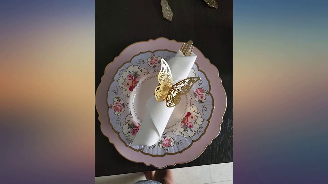 Simulinen Dinner Napkins -White - Decorative Cloth Like & Disposable Large Napkins review