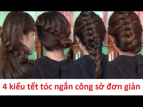 Hairstyles - 4 Kiểu Tết Tóc Ngắn Công Sở Đẹp & Đơn Giản | Yêu Làm Đẹp | cách tết tóc mái cho tóc ngắn