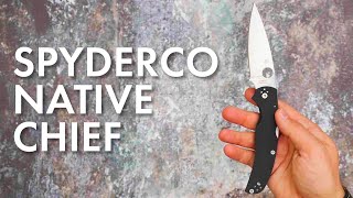 Складной нож Spyderco Native Chief. Сталь CPM S30V. Подробный обзор и тест.