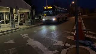 Nj transit 2018 mci d4500ct # 18105 leaving Toms River park and ride