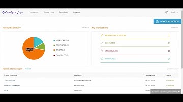 OneSpan Sign: How to Use the Dashboard to Manage E-Signature Transactions