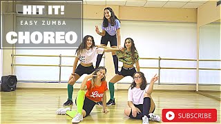 Hit It // Black Eyed Peas // Easy Zumba Choreo!!