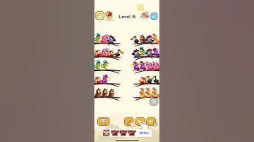 Bird sort color level 15