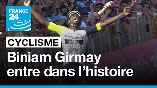 Biniam Girmay, premier coureur africain noir à remporter une étape d’un grand Tour • FRANCE 24